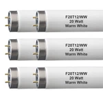 (6PACK) F20T12/WW 20W 2FT Fluorescent Tube Light BULB,F20T12/DSW/RP Soft .... Fixed Price $62.55.