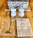 Vtg 1998 Delta Handles #H62WH Large White Lever Pair Nos. Fixed Price $26.99.