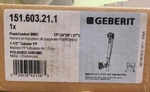 Geberit 151.603.21.1. 17 -24 Push Control Bath Tub Drain Rough. Fixed Price $65.00.