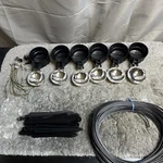 Lot Of 6 Malibu Intermatic Low Voltage LX9Z Floodlights With 5 Bulbs & 1 Cord. Fixed Price $67.99.