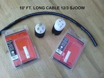 20 Amp Extension Cord Diy Kit: 10' Ft 12/3 Sjoow Cable, T-blade Connector + Plug. Fixed Price $49.99.