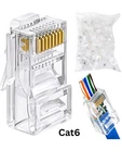 RJ45 CAT6 Pass Through Connector Plugs Ethernet Cable Network CRIMP-100 Pcs. Fixed Price $14.98.