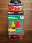 Commercial Electric Winged Wire Connectors 180 Pack Yellow 90PCS Red. Fixed Price $20.00.