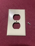(lot Of 12) Electric Outlet Cover Slater Sta-kleen Beige. Fixed Price $5.99.