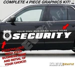 Custom Security Company Vehicle Vinyl Graphics Decals Kit Police BADGE1. Fixed Price $95.39.