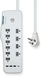 Surge Protector Power Strip, 10 Outlets, Four Usb 3.4A Ports (3A+1C), 6FT Extens. Fixed Price $31.57.