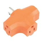 Orange Multi-outlet Tap Electrical. Fixed Price $6.99.