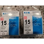 Eaton Cutler Hammer Amp Single Pole Circuit Breaker CHF115CS 120/240V Ul. Fixed Price $44.00.