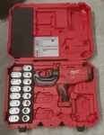 Milwaukee 2679-20 Hand Crimper Kit With Multiple Dies In Red Case. Fixed Price $2200.00.