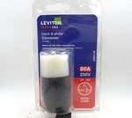Leviton 5469-CS 6-20R 20A Amp 250V Straight Blade Connector Black & White. Fixed Price $10.88.