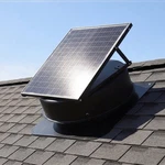 50W Solar Roof Attic Exhaust Fan, 2500 Cfm Vent With Thermostat. Fixed Price $299.99.