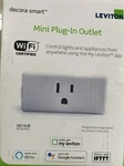 Leviton DW15P-1BW Wifi Lighting Control New Box!! Mini Plug-in Outlet. Fixed Price $19.99.