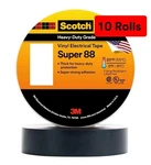 10 Rolls 3M Scotch Vinyl Electrical Tape Super 88, 3/4 X 44 Ft, Black New. Fixed Price $49.99.