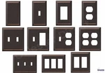 Oil Rubbed Bronze Wall Switch Plate Outlet Cover Toggle Rocker Gfi Metal. Fixed Price $6.99.