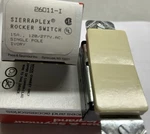(5) Sierraplex Pass & Seymour #26011 Ivory Sp Rocker Switches. Fixed Price $25.00.