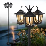 Elegant 3-HEAD Solar Lamp Post Light 73" Waterproof For Garden & Pathway. Fixed Price $126.99.