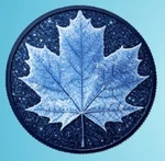 1OZ Copper Winter Maple Featuring Dual Sided Diamond Dust With Box/display. Fixed Price $29.95.