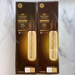 (2 Pack) Led T20 Vintage Style Amber Glass Warm Candle Light Tube 40. Fixed Price $49.99.