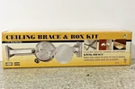 Hubbell Raco Ceiling Fan & Light Fixture Box Kit With Kwik-brace. Fixed Price $12.99.