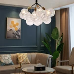 Modern Chandelier Glass Bubble Pendant Lamp Home Ceiling Fixture 4-LIGHT. Fixed Price $128.46.