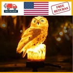 Elegant Waterproof Owl Statue With Solar Light For Backyard Landscaping. Fixed Price $22.91.