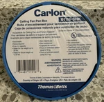Thomas & Betts Carlon Non-metallic Shallow Ceiling Fan Box B708-SHK Cuin. Fixed Price $8.99.