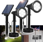 Solar Outdoor, Bright 7-LED Flag Pole With Separate Panel. Fixed Price $41.99.