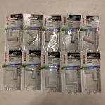 Lot Of 10 - Legrand Wiremold Cordmate C16 Plastic Flat Elbow Cover. Fixed Price $18.18.