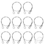 10 Pack Stage Lights Safety Cables, Stainless Steel Security For Dj. Fixed Price $25.17.