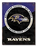 Baltimore Ravens Afc North Tin Metal Sign Man Cave Garage Bar Decor 12.5 X 16. Fixed Price $15.00.