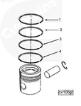 3014149 Piston Ring Kit Fits Cummins (new Aftermarket) More Stock Avail. Fixed Price $105.80.