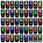 Custom Toggle Rocker Switch 45 Designs, Colors 12V 20A Utv Boat Truck Car. Fixed Price $21.99.