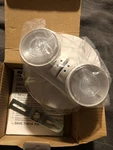 New Cooper All-pro White Led Thermoplastic Emergency Light Apwr. Fixed Price $15.00.
