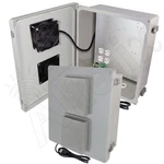 Altelix 14X12X6 Weatherproof Vented Nema Enclosure, Fan, Power Outlet. Fixed Price $191.00.