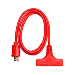 Master Electrician 04004ME 6-FT. 14/3 Sjtw Red 3-OUTLET Extension Cord. Fixed Price $25.57.