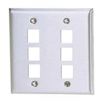Hubbell Premise Wiring SSF206 Wall Plate, Port. Fixed Price $19.29.