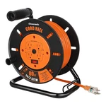 Dewenwils Retractable Power Cord Reel With 4 Plugs, 13A Circuit Breaker, Metal. Fixed Price $69.99.