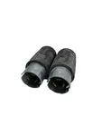 Pair Of 2 Cooper CS6365 Hart-lock Plug Black & Silver 4-WATTS 50-AMP Armored. Fixed Price $65.00.