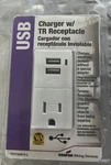 Cooper Usb Charger W/ Tr Receptacle White. Fixed Price $9.99.