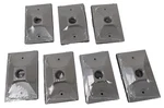 7PCS Hubbell 5186-0 Outdoor Cluster Cover 1-GANG For Weatherproof Box Gray. Fixed Price $31.38.