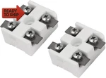 Uxcell Ceramics Terminal Blocks High Temp Porcelain Connectors 2 Way Fo. Fixed Price $15.82.