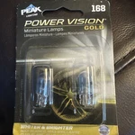 Eiko Peak Power Vision Gold Miniature Bulbs 2-PACK Halogen 168. Fixed Price $8.98.