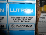 Lutron D-600P-IV Push On/off Incandescent Dimmer Ivory. Fixed Price $5.00.