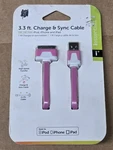 Iessentials Charge & Sync Pink Usb Cable 3.3 Foot Iphone, Ipod, Ipad. Fixed Price $5.98.