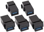 Aaotokk Usb 3.0 Keystone Adapter Female 5 Pack, Black. Fixed Price $13.35.