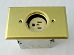 Leviton 010 5249-FBA Floor Box Assembly Brass. Fixed Price $19.95.