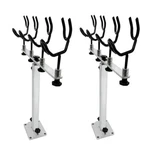2PIECE Fishing Pole Holder Aluminum Rod Pod Sure Grip Boat Steel Pvc Coated Wire. Fixed Price $173.99.