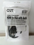 Qvs W/ Audio Video Converter - Hdmi/vga For Projector, Monitors.... Fixed Price $5.99.