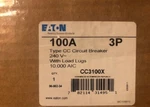Eaton CC3100X 100A 3-POLE 10KAIC Bolt-on Tenant Main Circuit Breaker New Box!. Fixed Price $492.15.