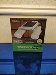 Touch Of Eco TOE031 Twinspot Pro Dual Solar Motion Spotlight, White! New!. Fixed Price $41.99.
